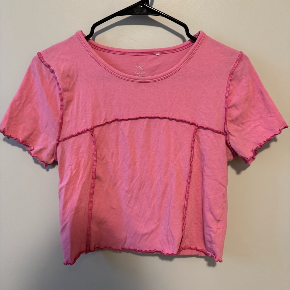 Pink crop top